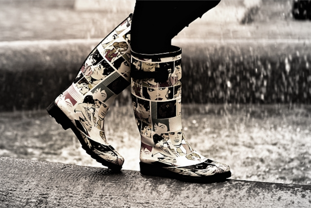 雨と長靴