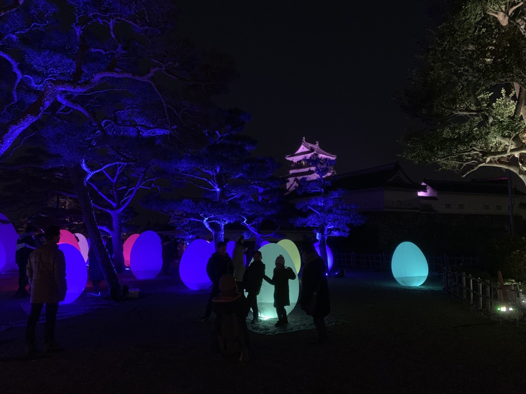 チームラボ高知城光の祭